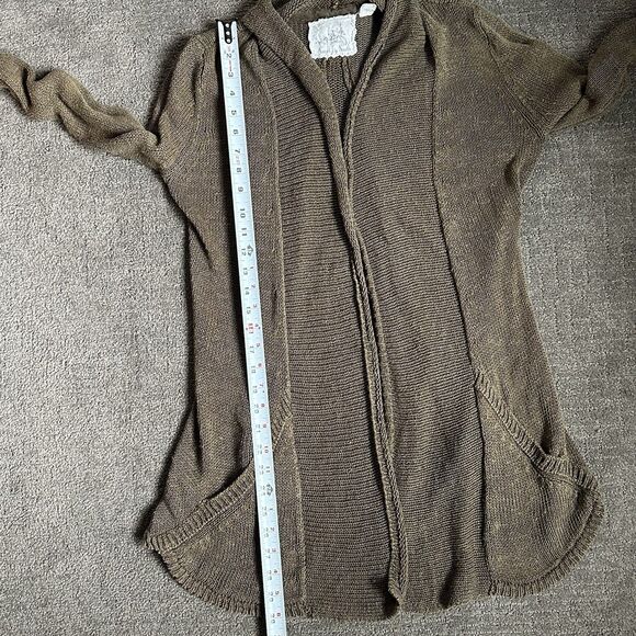 Anthropologie Scalloped Hem Open Front Cardigan Sz S Fairy Whimsygoth Boho - Picture 10 of 15